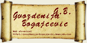 Gvozdenija Bogajčević vizit kartica